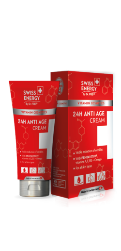 24ΩΡΗ ΑΝΤΙΓΗΡΑΤΙΚΗ ΚΡΕΜΑ Pomegranate extract + Pentavitin® + Jojoba oil + Shea butter + Vitamins A, E, B5 + Omega 3,6